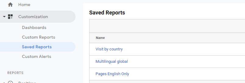 rapport enregistré