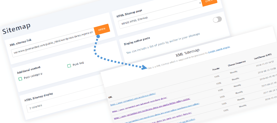 Sitemap-Generierung