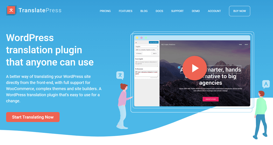 Plugin dịch tự động tốt nhất cho WordPress - TranslatePress