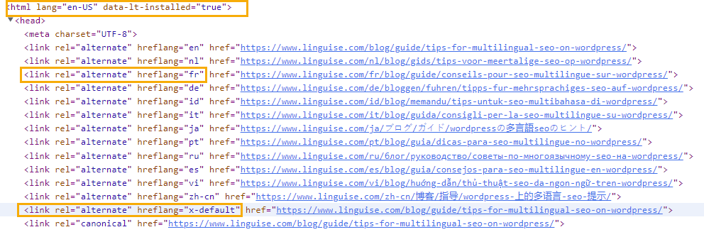 Hoe de taalfout op te lossen: &quot;Uw site heeft geen hreflang-tags&quot;