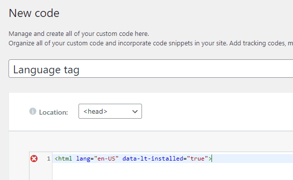 How to fix the language error: “Your site has no hreflang tags”
