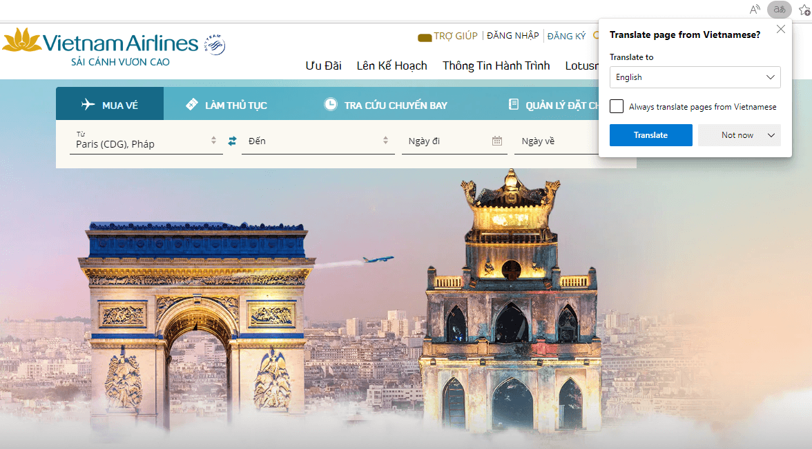 How to translate your website from English to Vietnamese