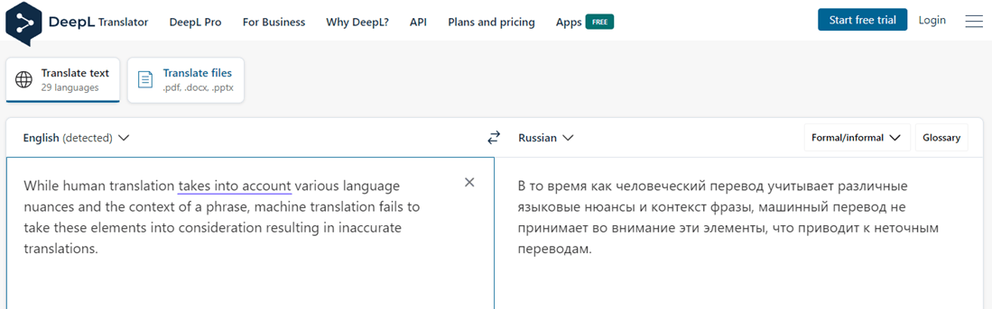How to translate a website from English to Russian