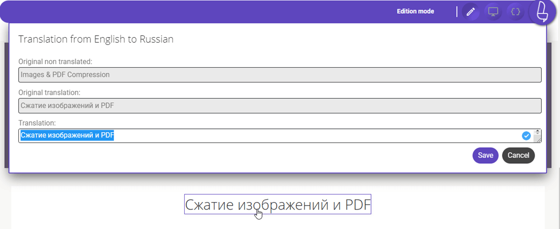 How to translate a website from English to Russian