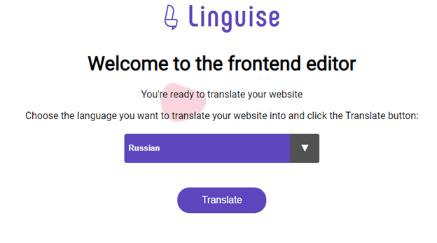 How to translate a website from English to Russian