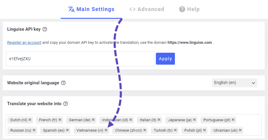 Cara menerjemahkan situs web Anda dari bahasa Inggris ke bahasa Vietnam