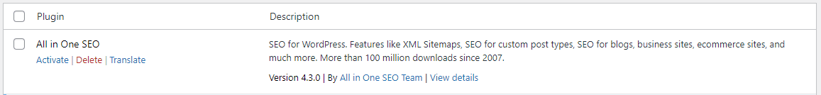 How to translate All in One SEO XML sitemaps