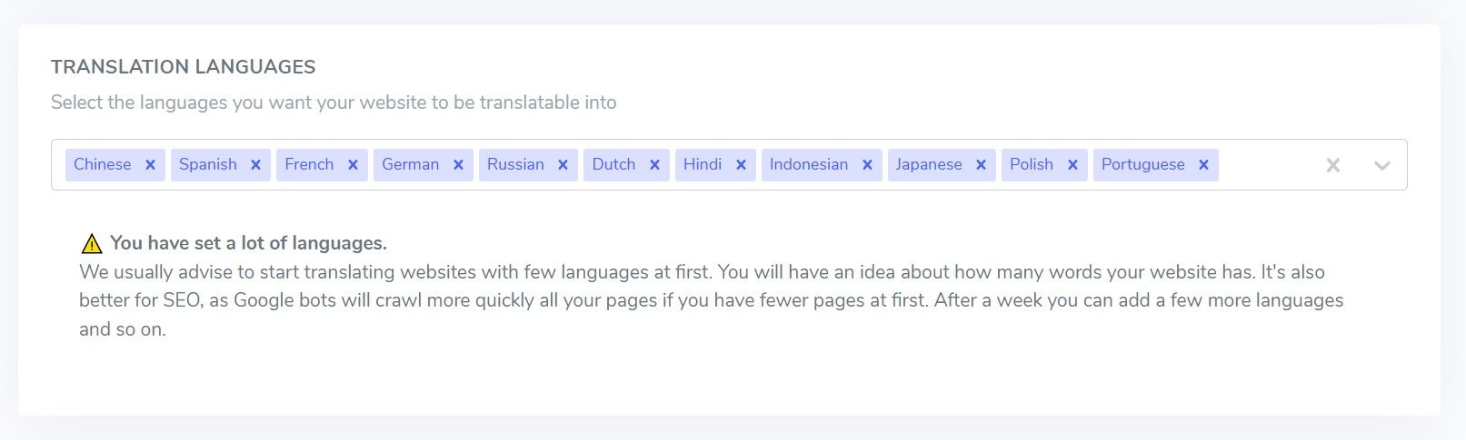 How to translate your entire website online at an affordable price - add languages