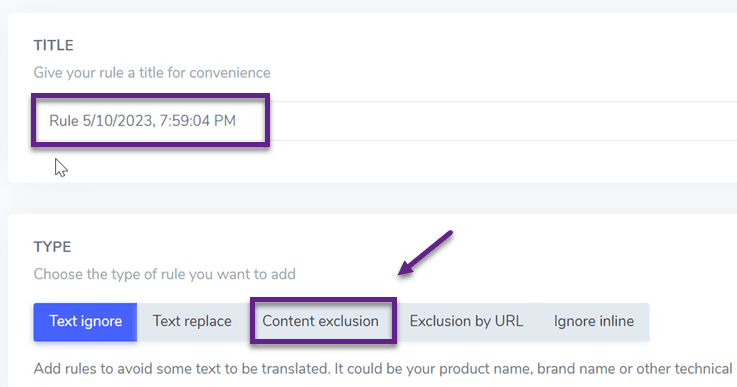 How to partially translate WordPress content (Exclude Posts, URLs) - content exclusion
