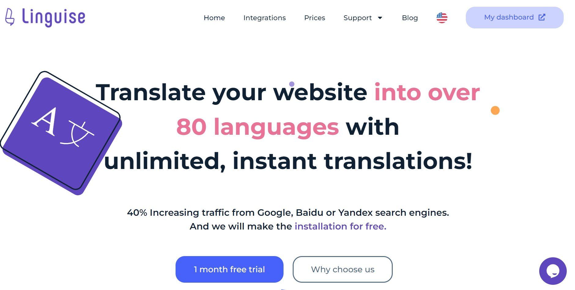 tự động dịch nội dung plugin WordPress - Linguise