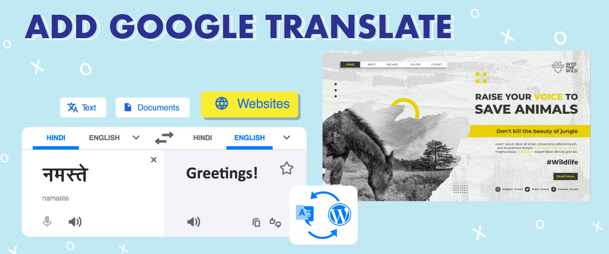 Google translate on sale plugin for website