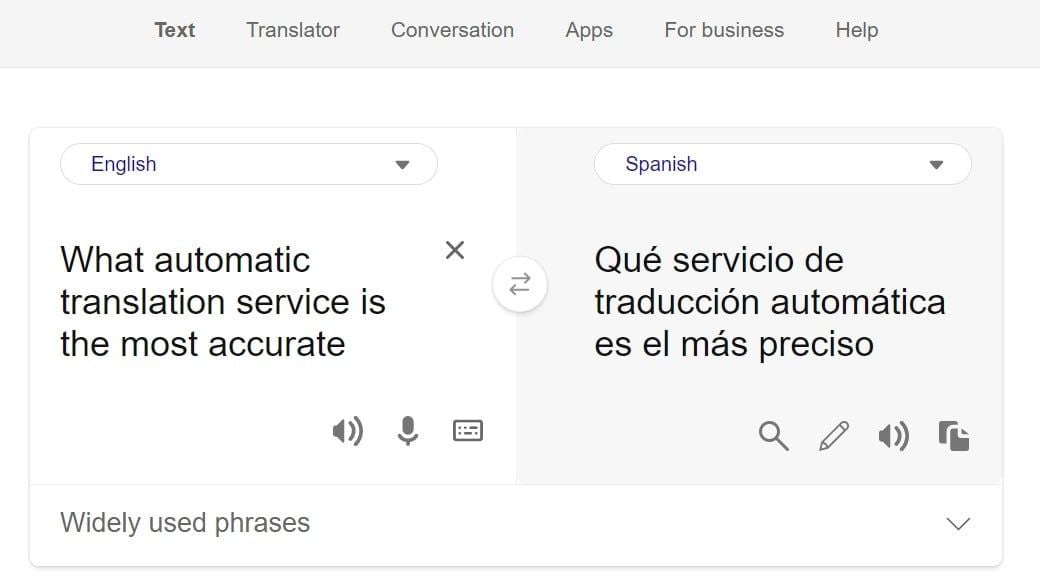 Quel service de traduction automatique est le plus précis - Bing