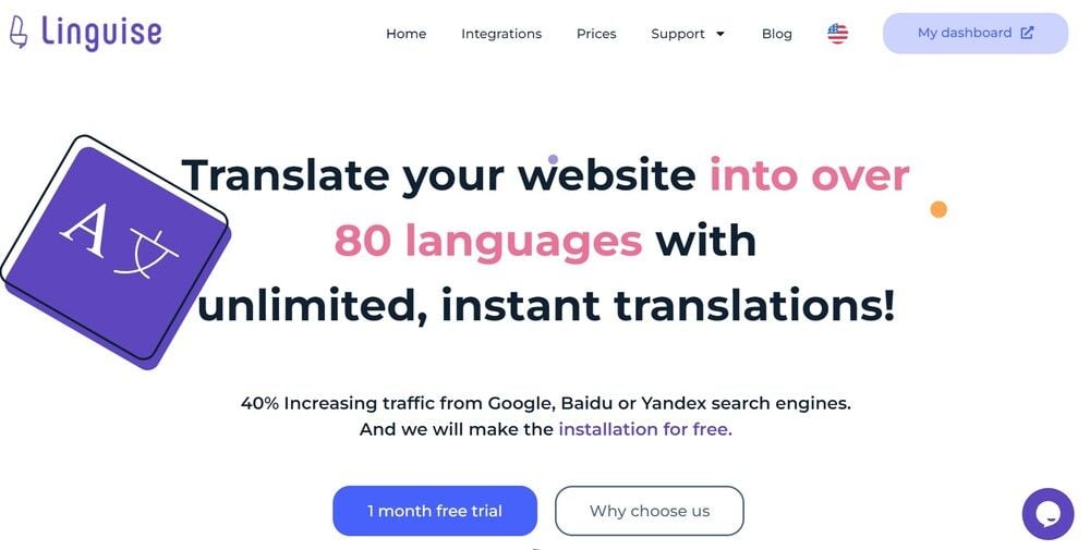 Cách thêm Google Dịch vào trang web WordPress - linguise