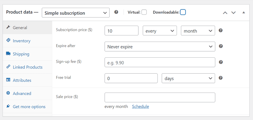How to translate WooCommerce subscriptions plugin-edit product data