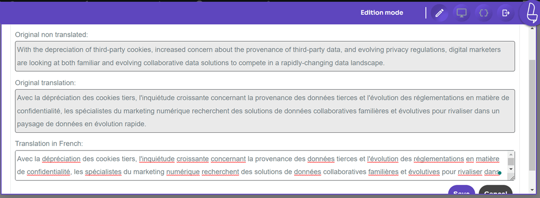 Cómo traducir bloques de Gutenberg en WordPress : editor en vivo de bloques de Gutenberg