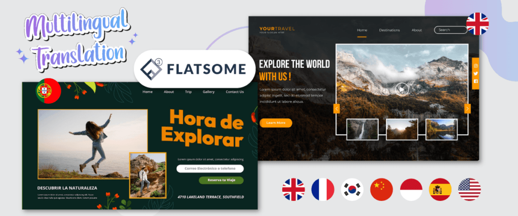 Cum să faci tema Flatsome multilingvă cu traducere de conținut