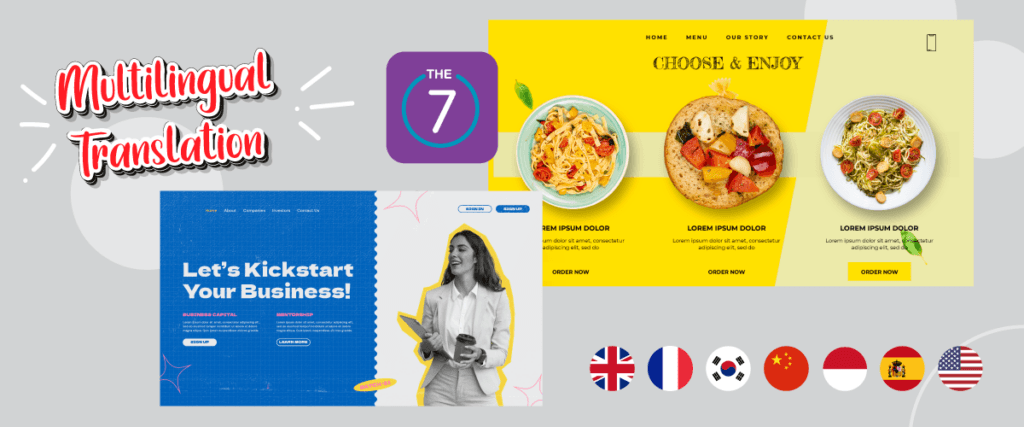 Comment rendre le thème The7 multilingue avec et traduction du contenu