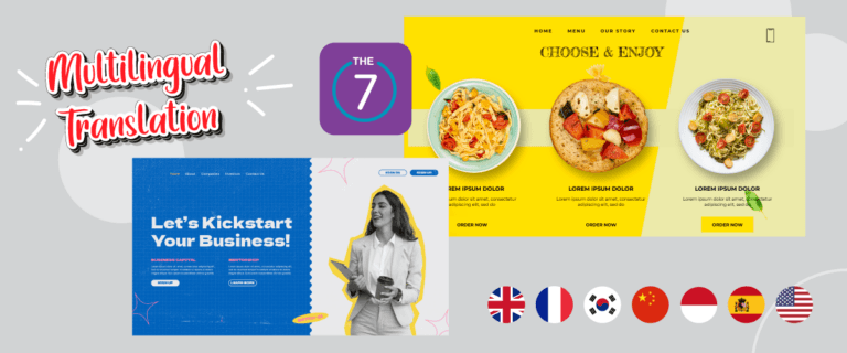 How to make The7 theme multilingual with and content translation
