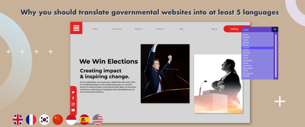 Почему вы должны перевести свой правительственный веб-сайт как минимум на 5 языков