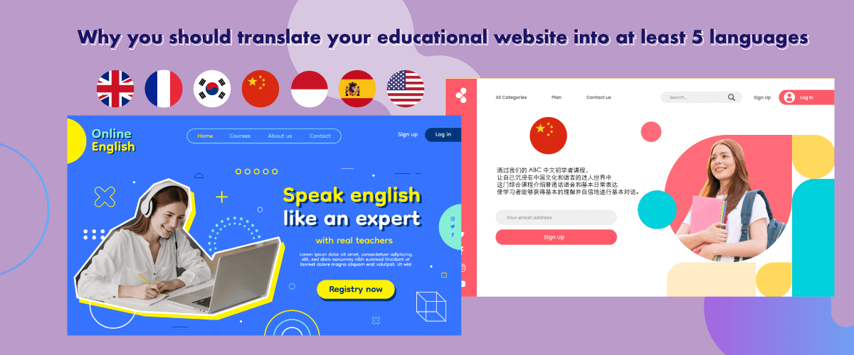 Why you should translate your educational website into at least 5 languages
