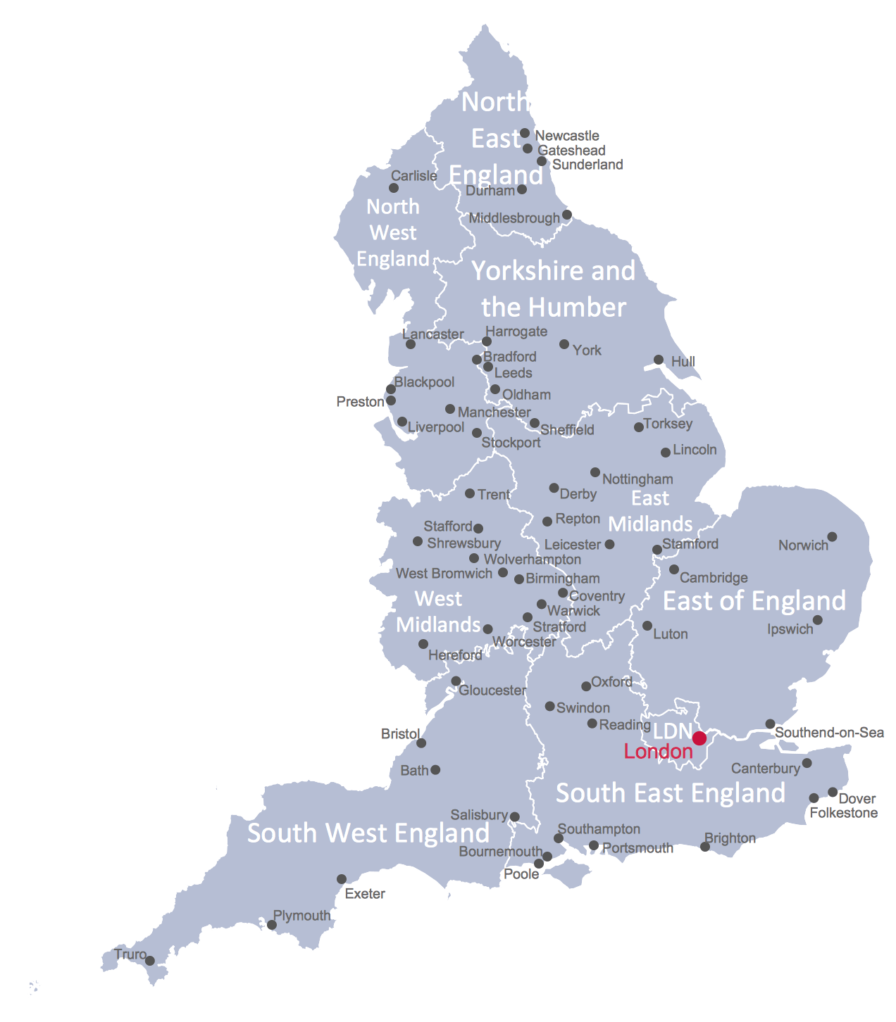 How to translate automatically a website in English language-UK map