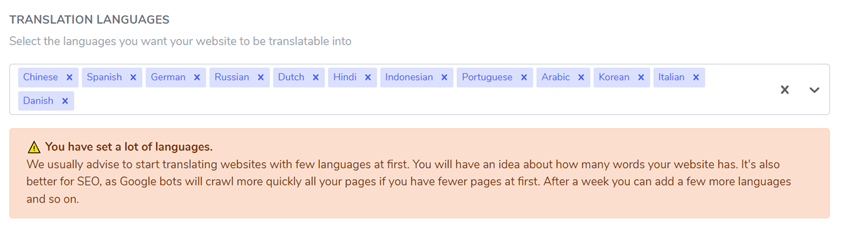 Como traduzir um site para dinamarquês ou do idioma dinamarquês - adicionar idioma dinamarquês