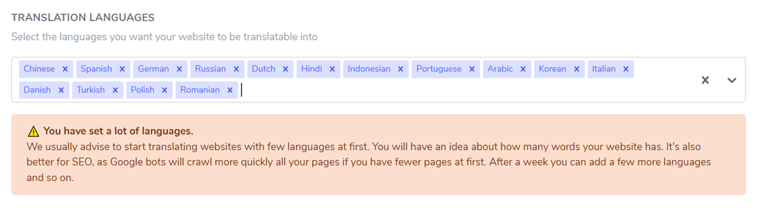 Web サイトをポーランド語またはルーマニア語に翻訳する方法 - ポーランド語とルーマニア語を追加する