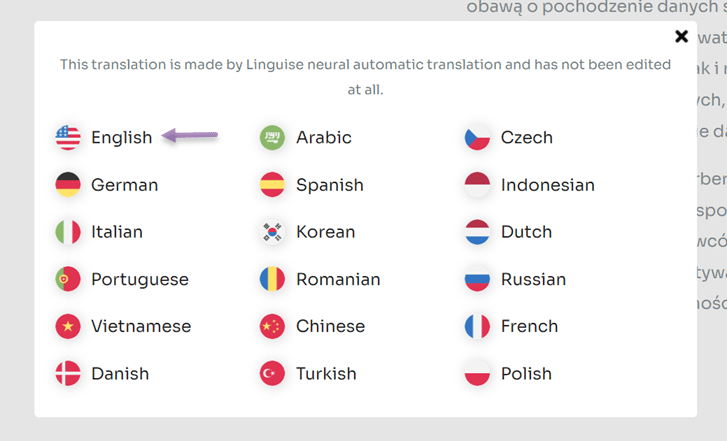 So übersetzen Sie eine Website ins Polnische oder aus dem Rumänischen