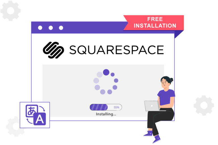 Cài đặt miễn phí trên trang web Squarespace của bạn