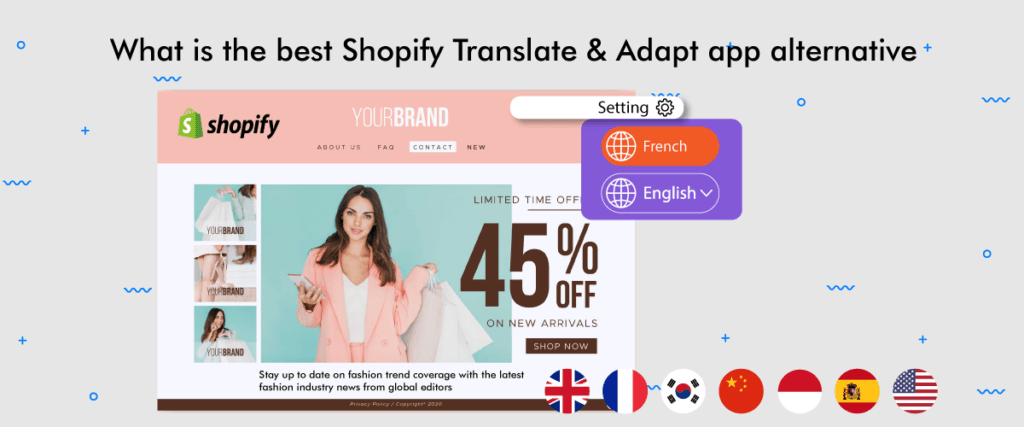 Qual é a melhor alternativa de aplicativo Shopify Translate &amp; Adapt