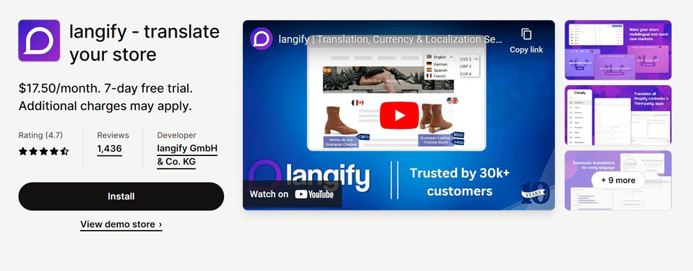 What are the best app to translate Shopify, comparison