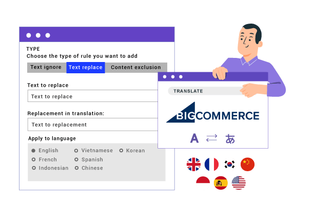 Règles de traduction avancées et dictionnaires