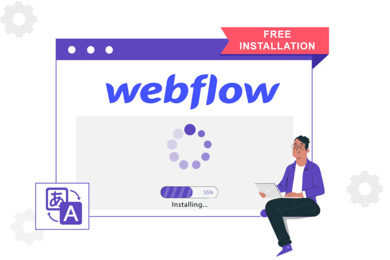 تثبيت مجاني linguise لتدفق webflow