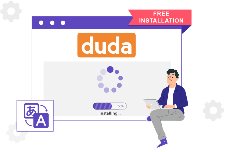 Demandez une installation gratuite sur votre boutique Duda