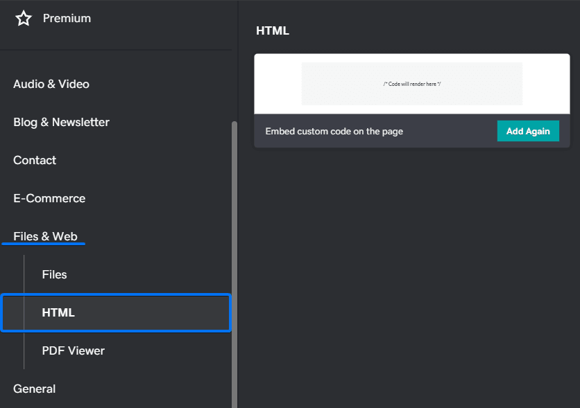 GoDaddy HTML