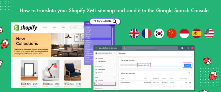 Como traduzir o mapa do site XML Shopify e enviá-lo para o Google Search Console