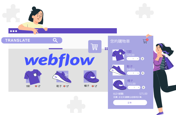 Webflow de commerce électronique