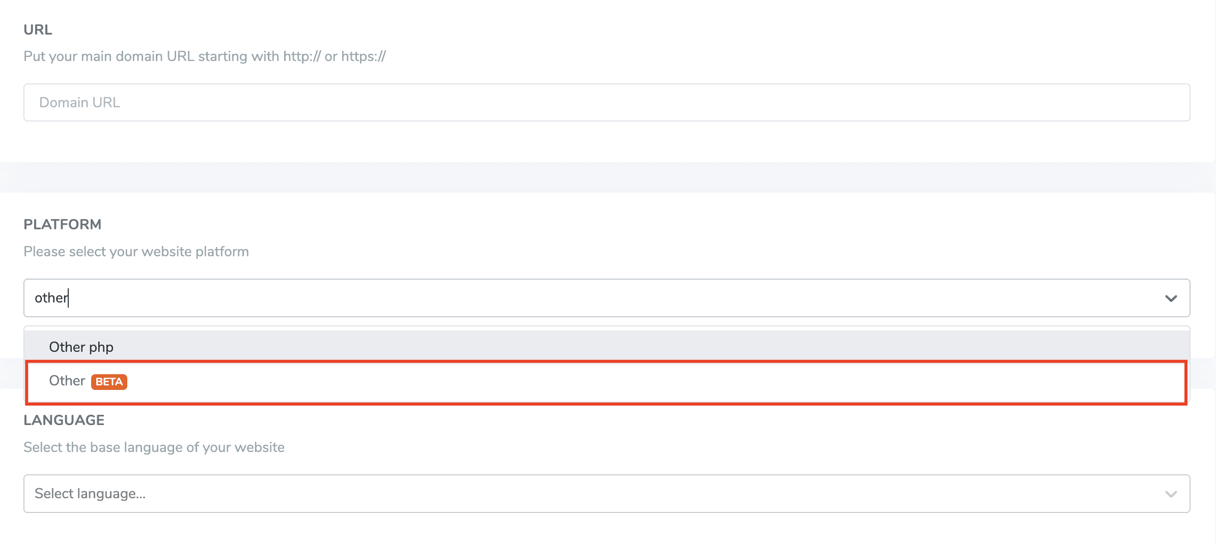 Registrieren Sie die Domain Bitrix