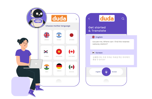 Verwendung hochwertiger KI-Übersetzungen für die Duda Site