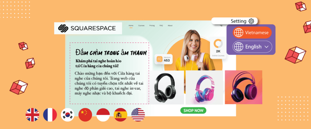 ¿Cuál es la mejor manera de traducir una tienda de comercio electrónico Squarespace ?