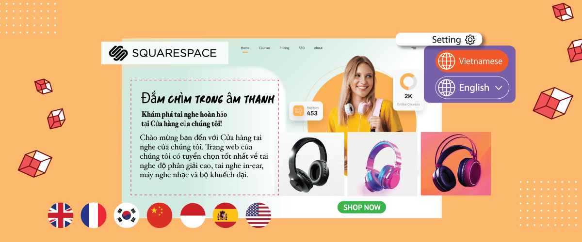 Quelle est la meilleure façon de traduire une boutique de commerce électronique Squarespace 