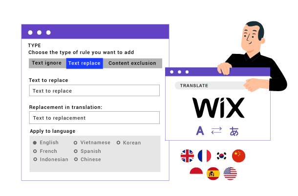 Aturan dan Kamus Terjemahan Situs Wix 