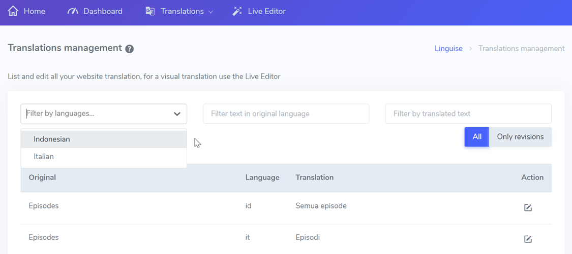 Squarespaceに多言語の人間翻訳者を追加する方法 - ダッシュボード翻訳者