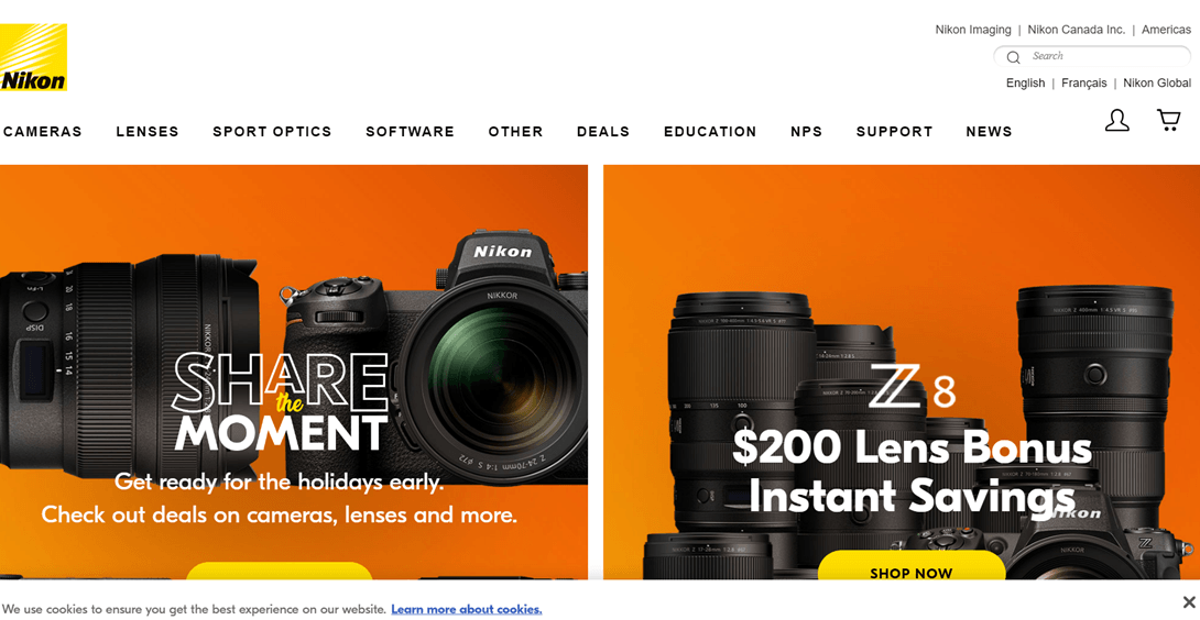 13 以上の多言語 Web サイトの例 (+ 独自の Web サイトの作成方法) - nikon