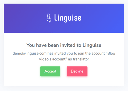 Cómo agregar traductores humanos multilingües a Squarespace : validar invitación