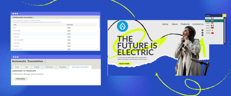 Come effettuare la traduzione automatica su contenuti e moduli Drupal