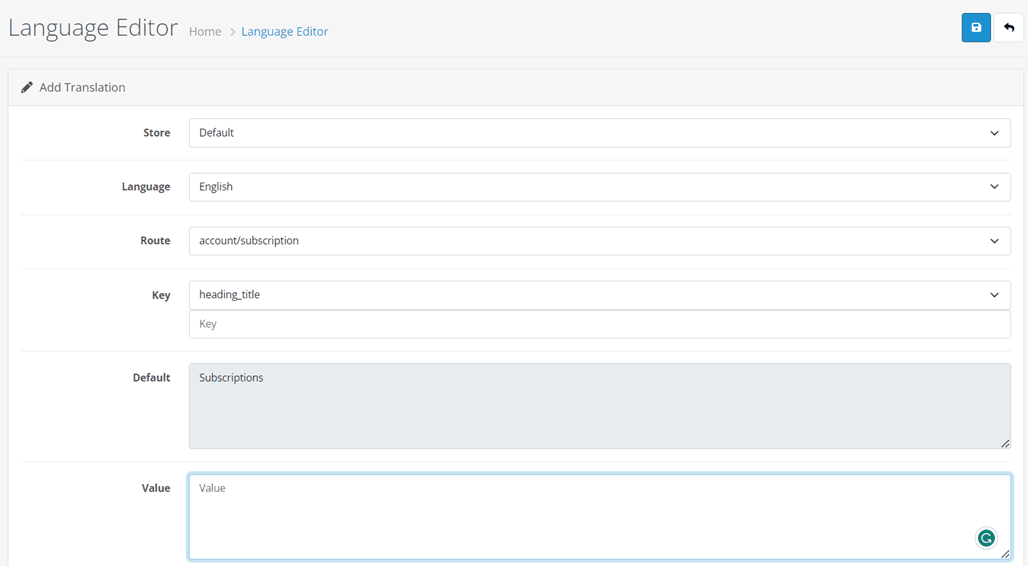 Cara menerjemahkan otomatis OpenCart eCommerce Anda