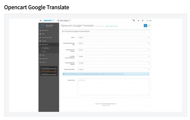 Was sind die besten Übersetzungs- und Lokalisierungsmodule für OpenCart – opencart Google Translate