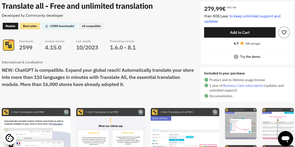 What are the best translation and localization modules for PrestaShop