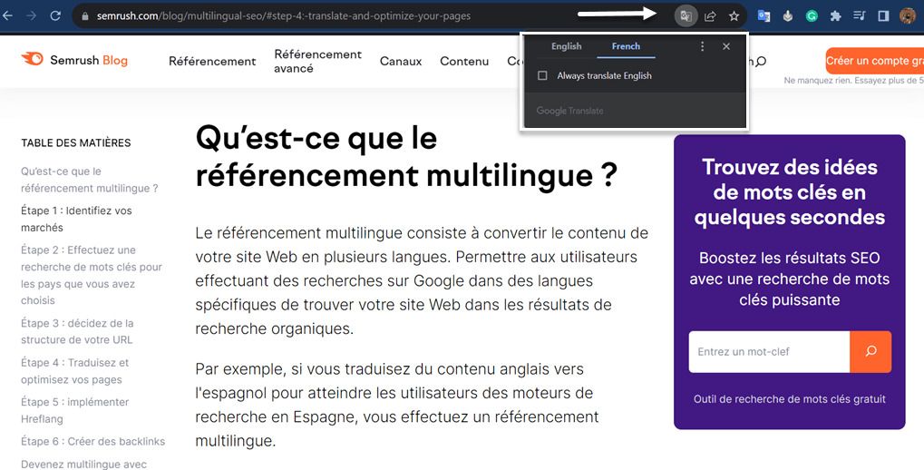 ウェブサイトを翻訳する方法 - Chrome 経由で翻訳する
